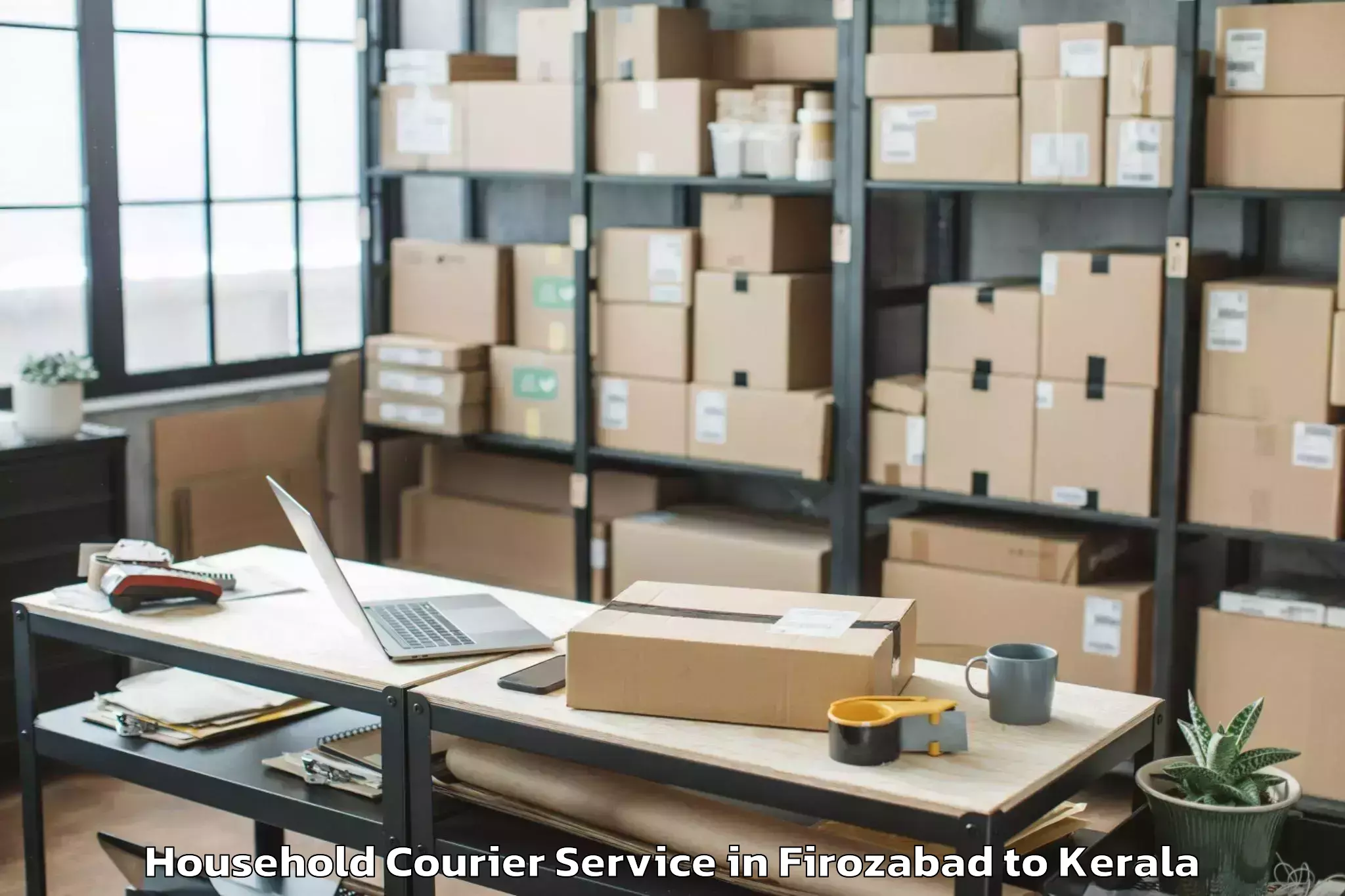 Expert Firozabad to Hala Mall Puthanathani Household Courier